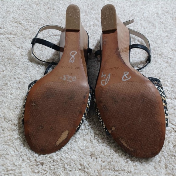 COLE HAAN 'Maddie' Open-Toe Wedge Sandals - Picture 6 of 9